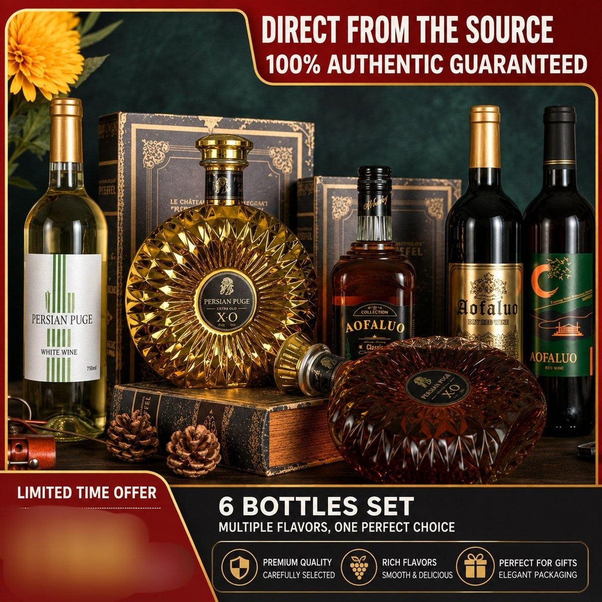Premium Wine & Whiskey Gift Box Set - PRE-ORDER