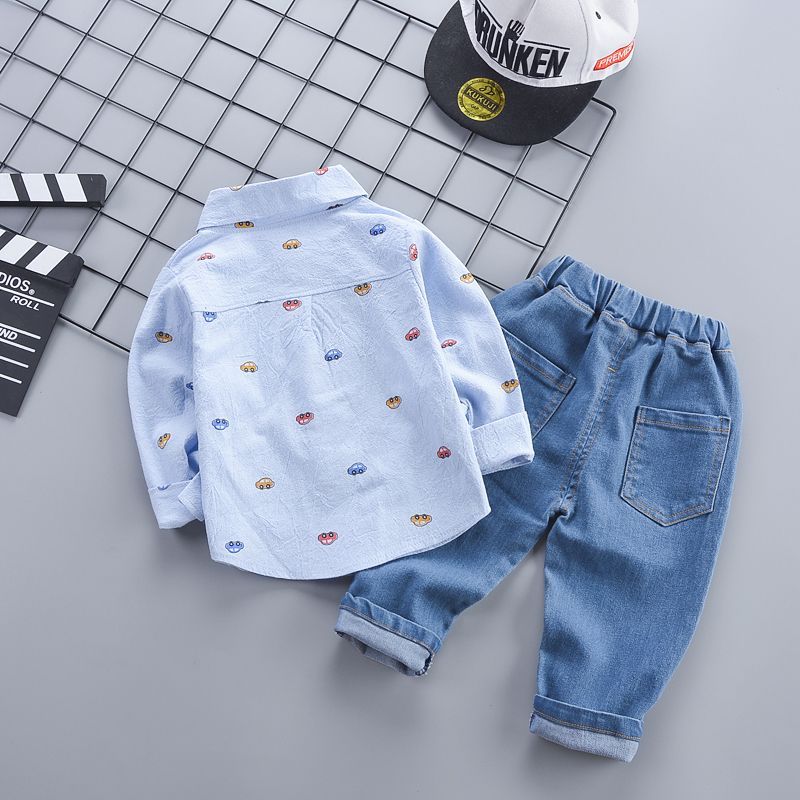 Boys Two Piece Set (Long Sleeve Shirt & Jeans) - PRE-ORDER