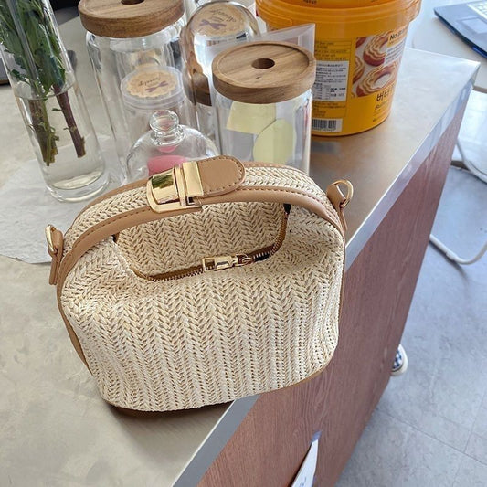 Korean-Style Woven Women’s Shoulder & Crossbody Bag - PRE-ORDER