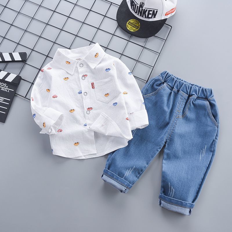 Boys Two Piece Set (Long Sleeve Shirt & Jeans) - PRE-ORDER