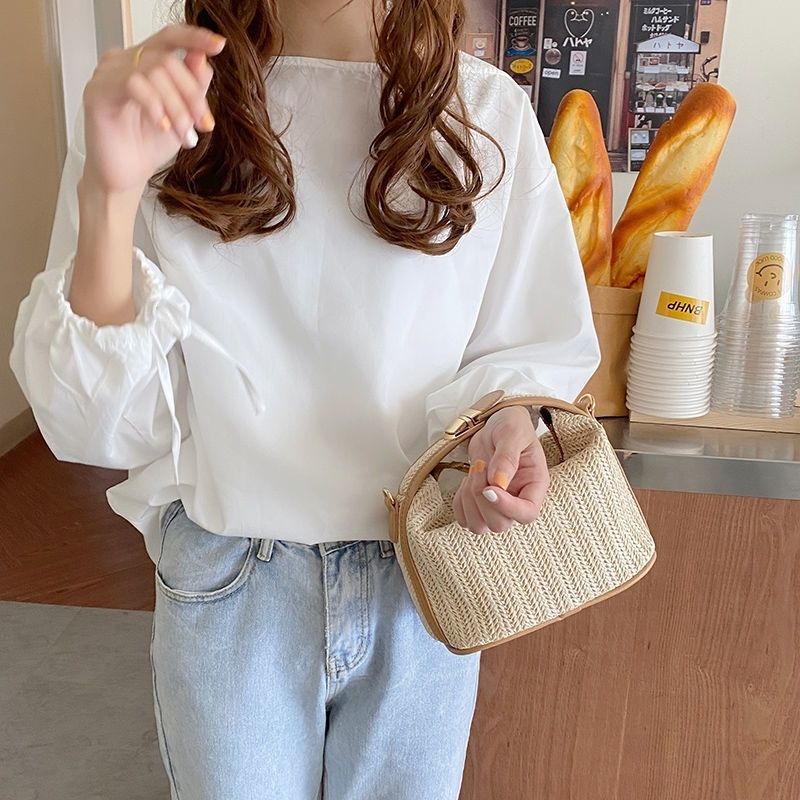 Korean-Style Woven Women’s Shoulder & Crossbody Bag - PRE-ORDER